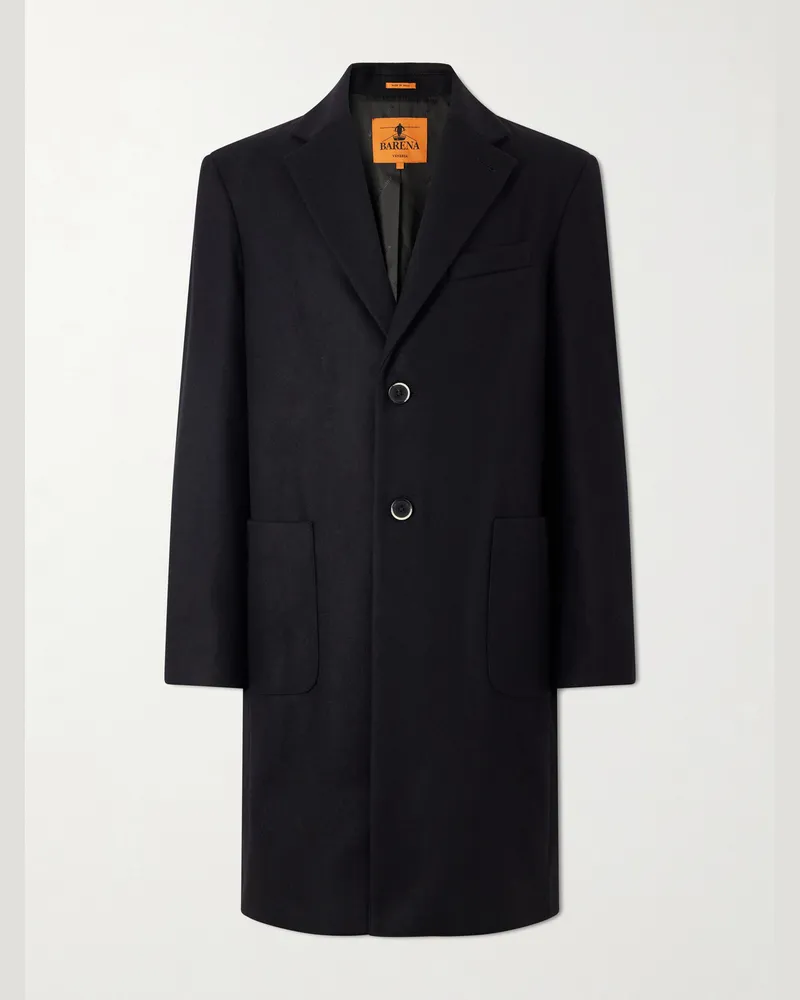 BARENA Wool-Blend Coat Black