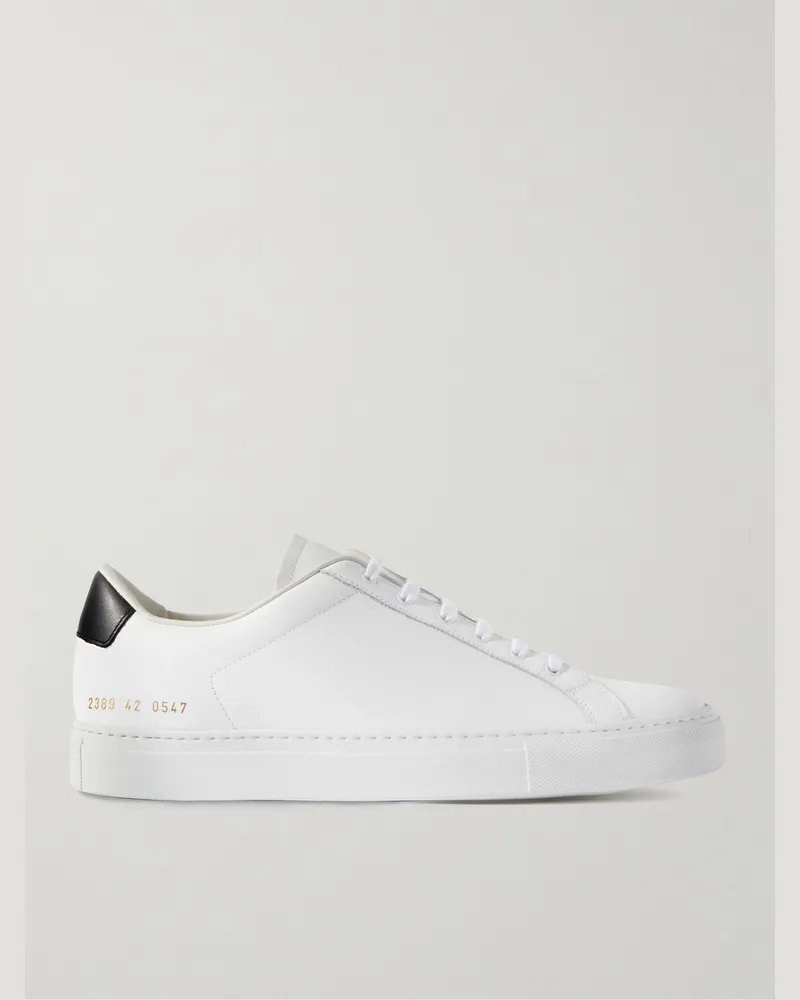 Common Projects Retro Classic Sneakers aus Leder Weiß