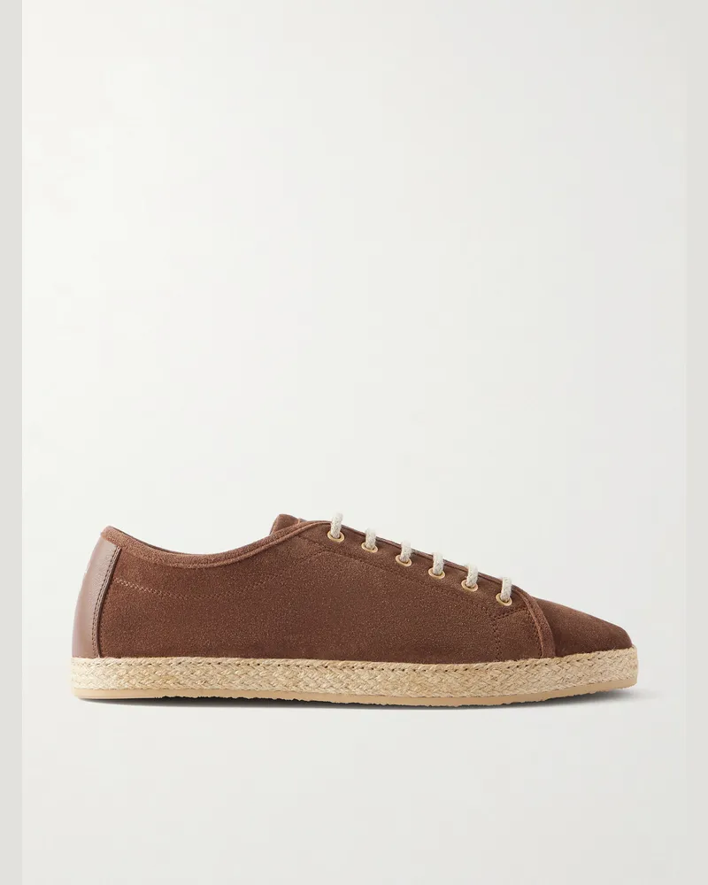 Brunello Cucinelli Suede Sneakers Brown