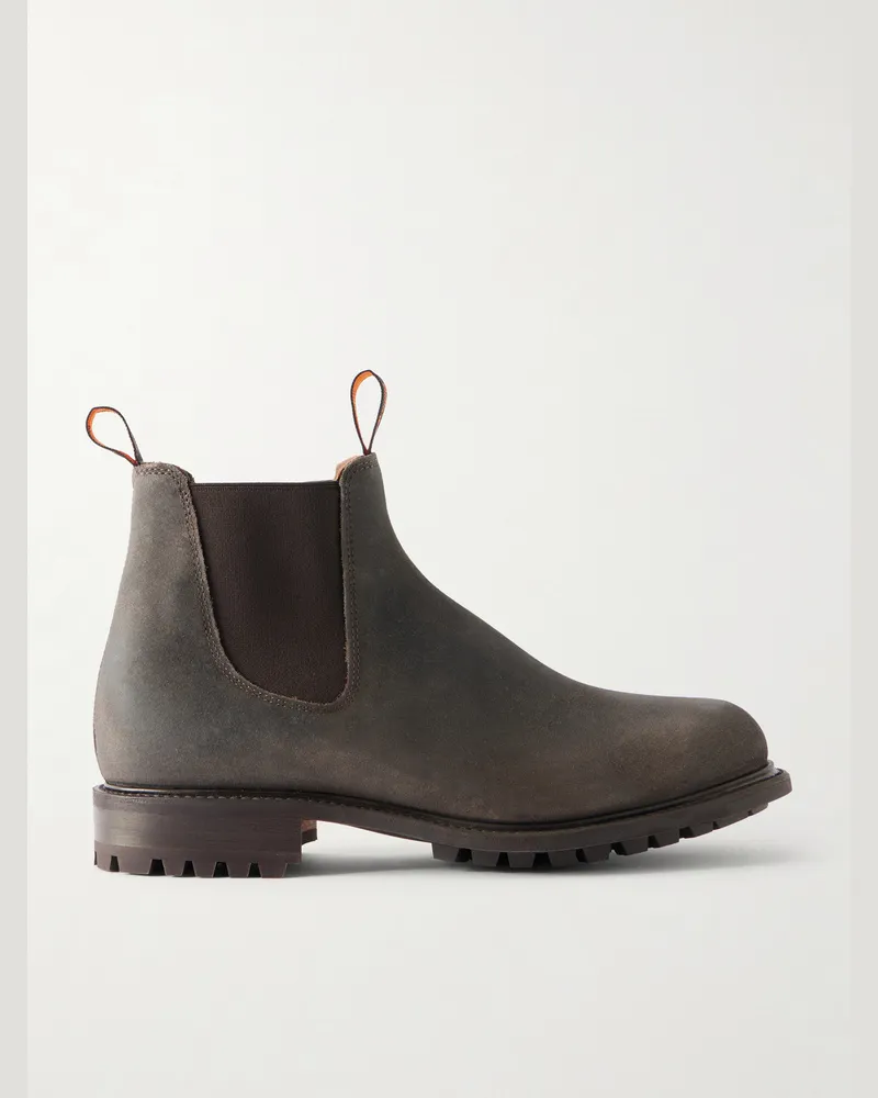 R.M.Williams Gardener Waxed-Suede Chelsea Boots Brown
