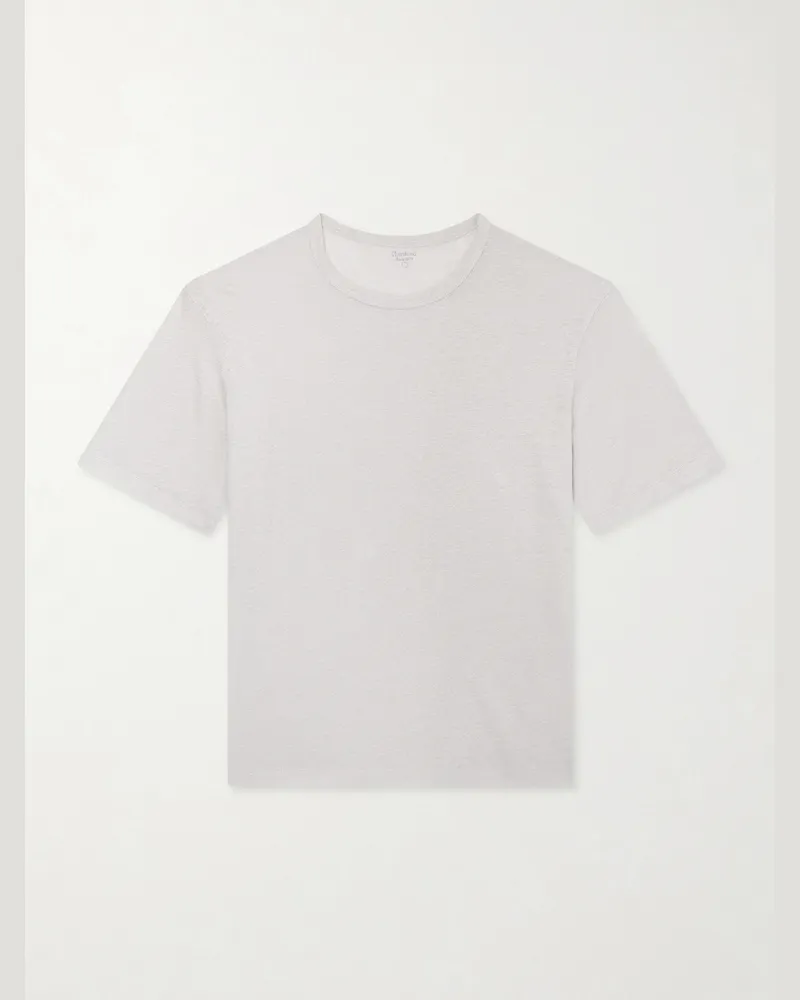 Hartford Linen-Jersey T-Shirt Gray