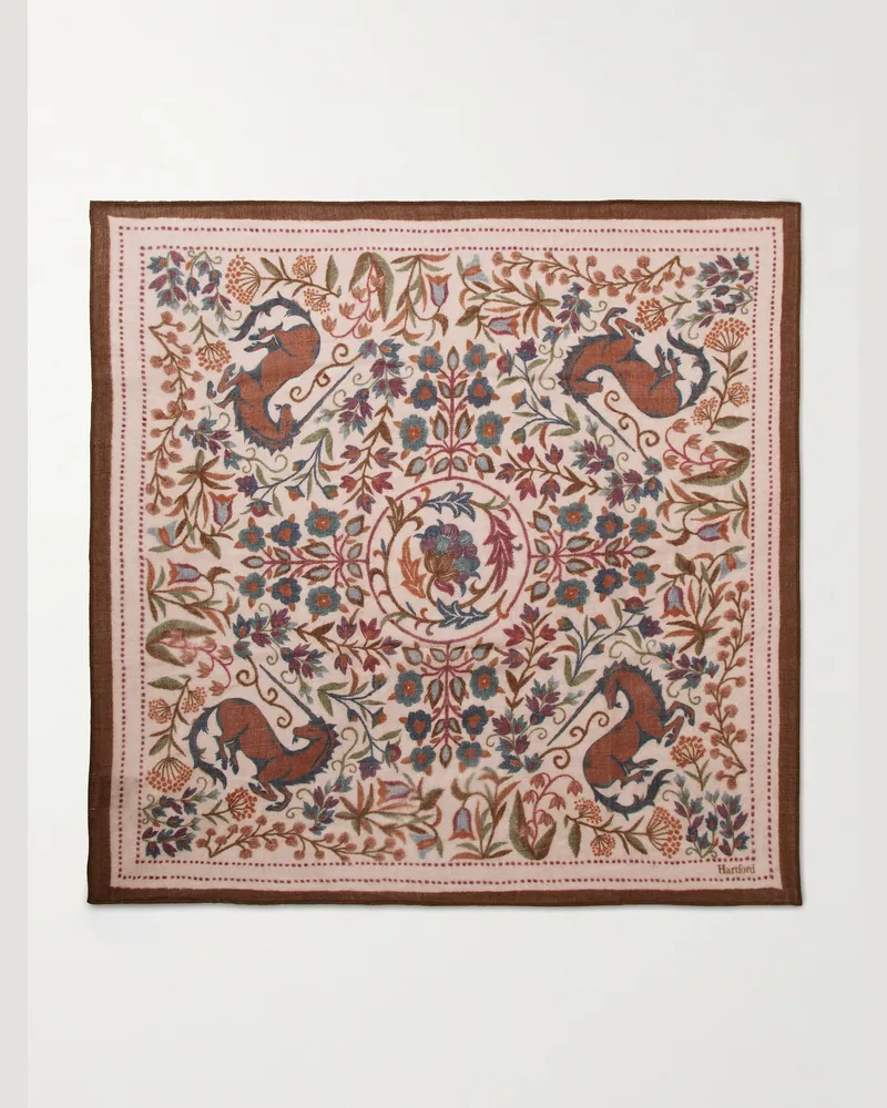 Hartford Printed Wool Bandana Neutrals