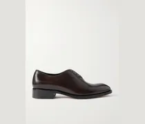 Whole-Cut-Oxford-Schuhe aus Lackleder
