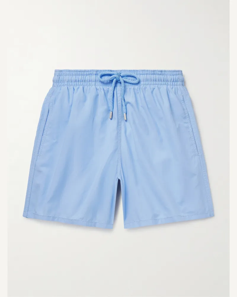 Vilebrequin Moorea Straight-Leg Mid-Length ECONYL® Swim Shorts Blue