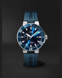 ORIS Aquis Small Second Date Automatic 45,5 mm Uhr aus Edelstahl mit Kautschukarmband, Ref.-Nr. 01 743 7733 4155-07 4 24 69EB Blau