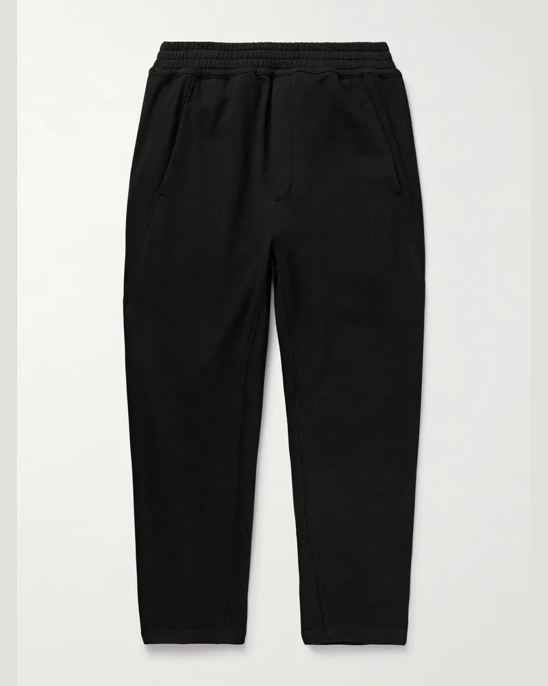 The Row Kaol schmal zulaufende Hose aus einer Baumwoll-Kaschmirmischung Schwarz