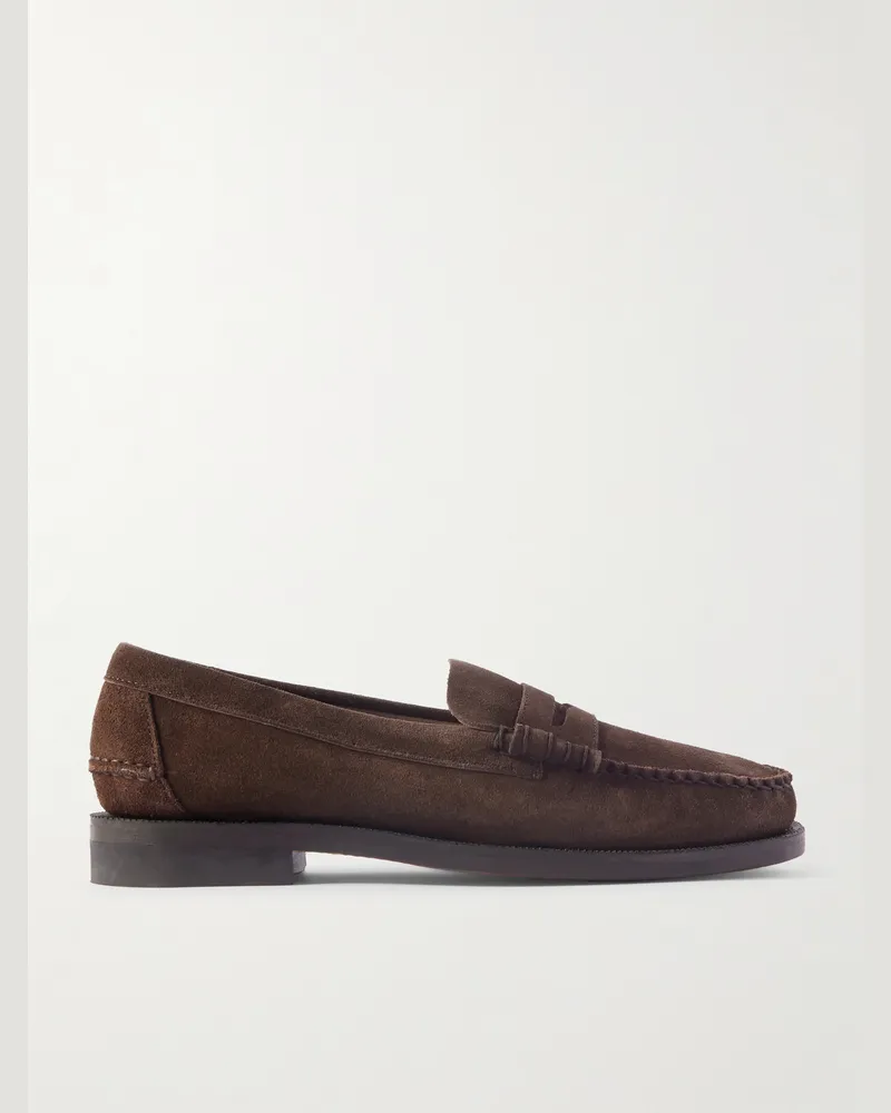 Sebago Classic Dan Pennyloafers aus Veloursleder Braun