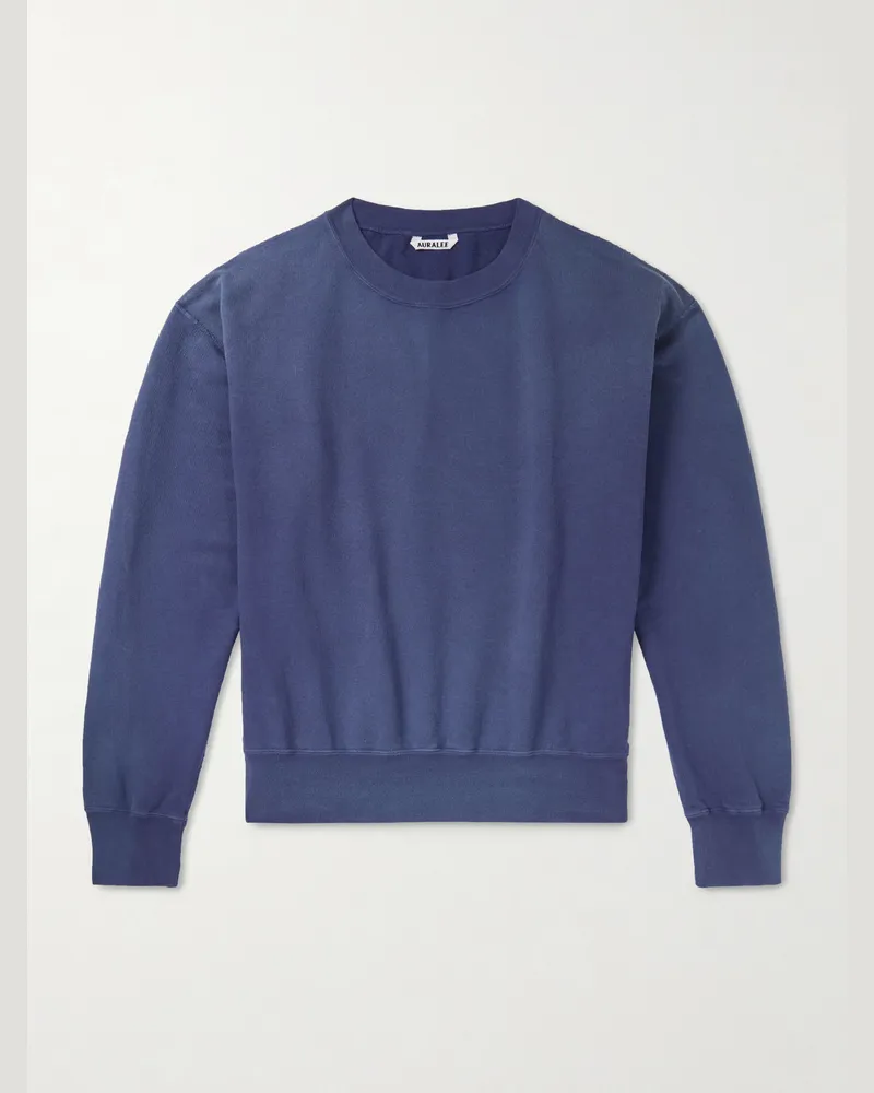 AURALEE Sweatshirt aus Baumwoll-Jersey Blau
