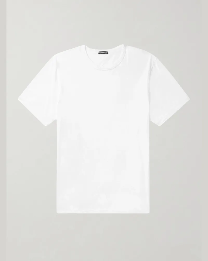 James Perse Lotus Slim-Fit Cotton-Jersey T-Shirt White