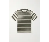 Adam 3461 gestreiftes T-Shirt aus Jersey aus einer Stretch-Modal-Baumwollmischung