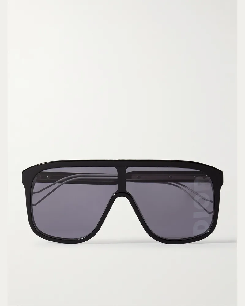 Dior DiorFast M1I Sonnenbrille mit D-Rahmen aus Azetat Schwarz