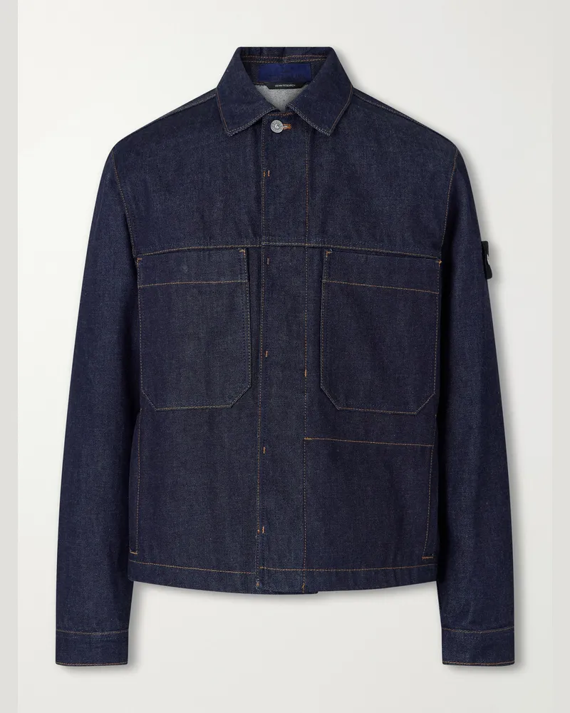 Stone Island DENIM Indigo Raw Jacket Blue