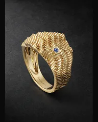 Yvonne Léon Ring aus Gold mit Saphir Gold