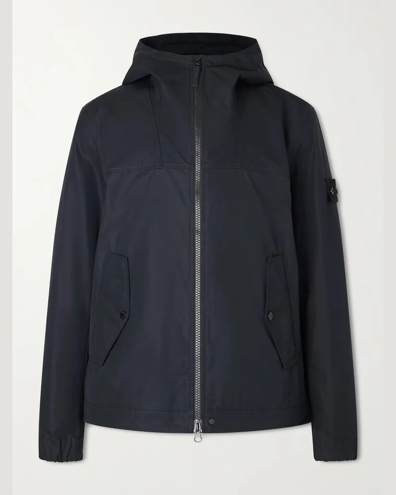 Stone Island GHOST Cotton Hooded Parka Black