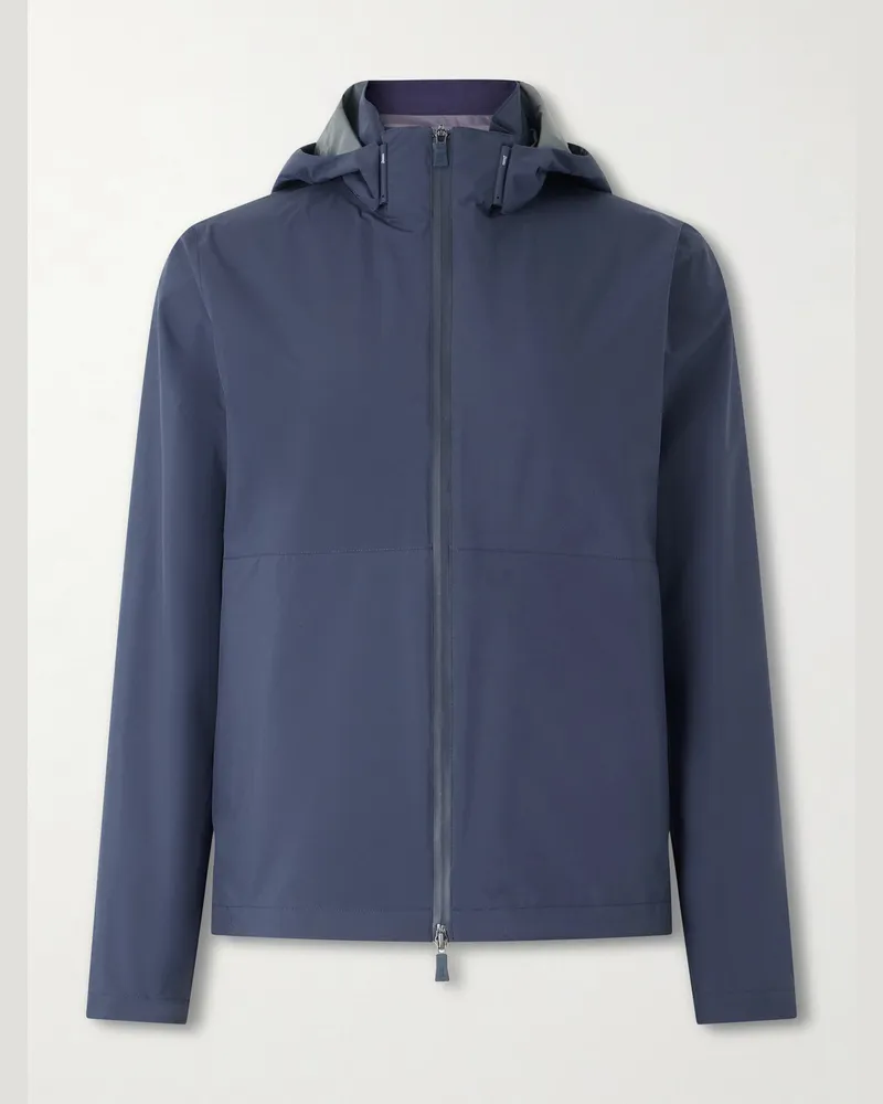 Herno Shell Hooded Jacket Blue