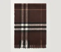 Fringed Checked Cashmere Scarf
