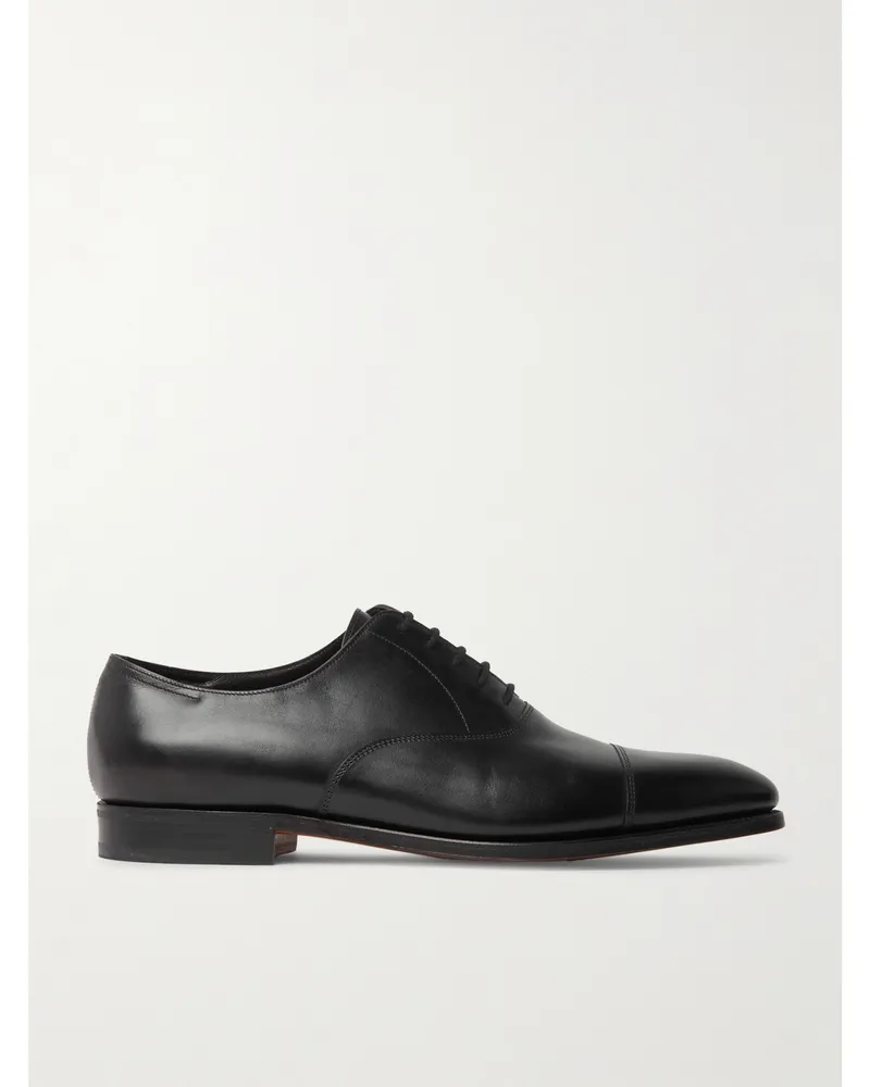 John Lobb City II Leather Oxford Shoes Black