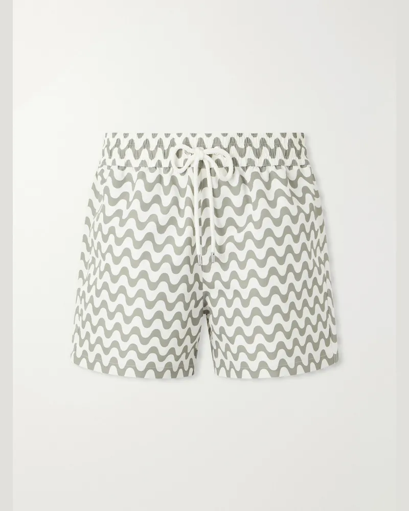 Frescobol Carioca Rio Printed Swim Shorts Green