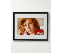 1973 Austrian GP James Hunt – Gerahmter Fotodruck, 41 x 51 cm