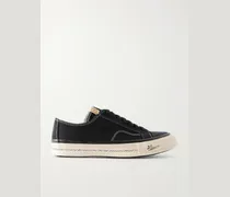 Nolan Suede-Trimmed Canvas Sneakers