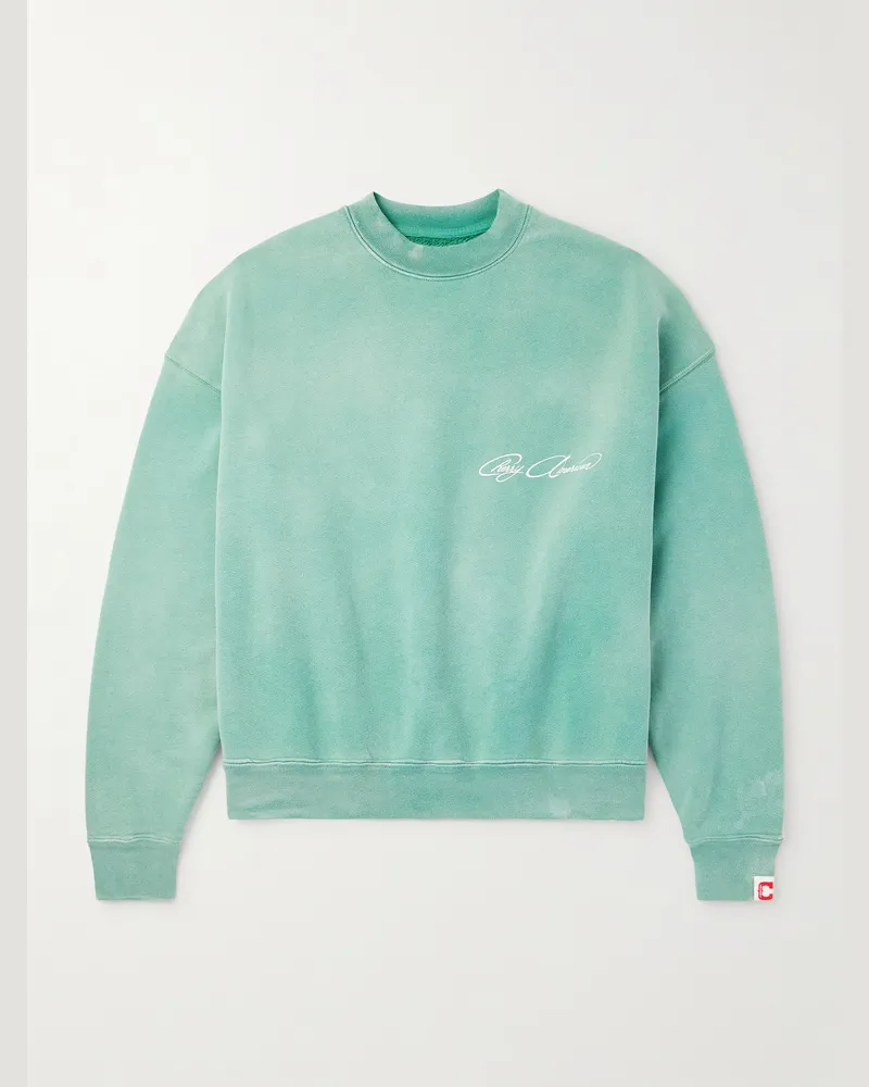 Cherry Los Angeles Sweatshirt aus Baumwoll-Jersey mit Logoprint Grün