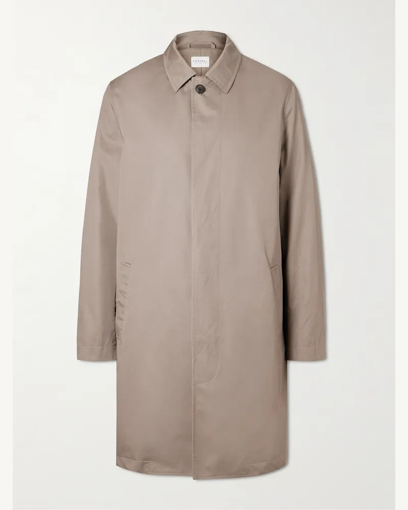 Sunspel Regenmantel aus Baumwoll-Shell Neutral