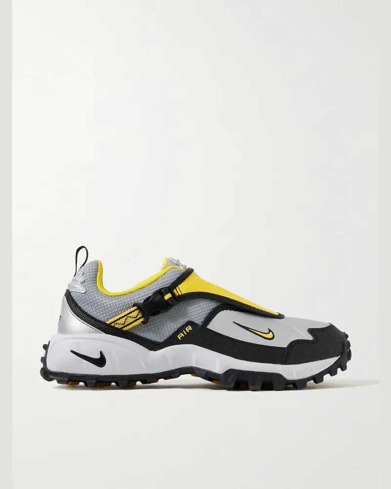 Nike ACG Phassad Sneakers aus Mesh und Gummi Silber