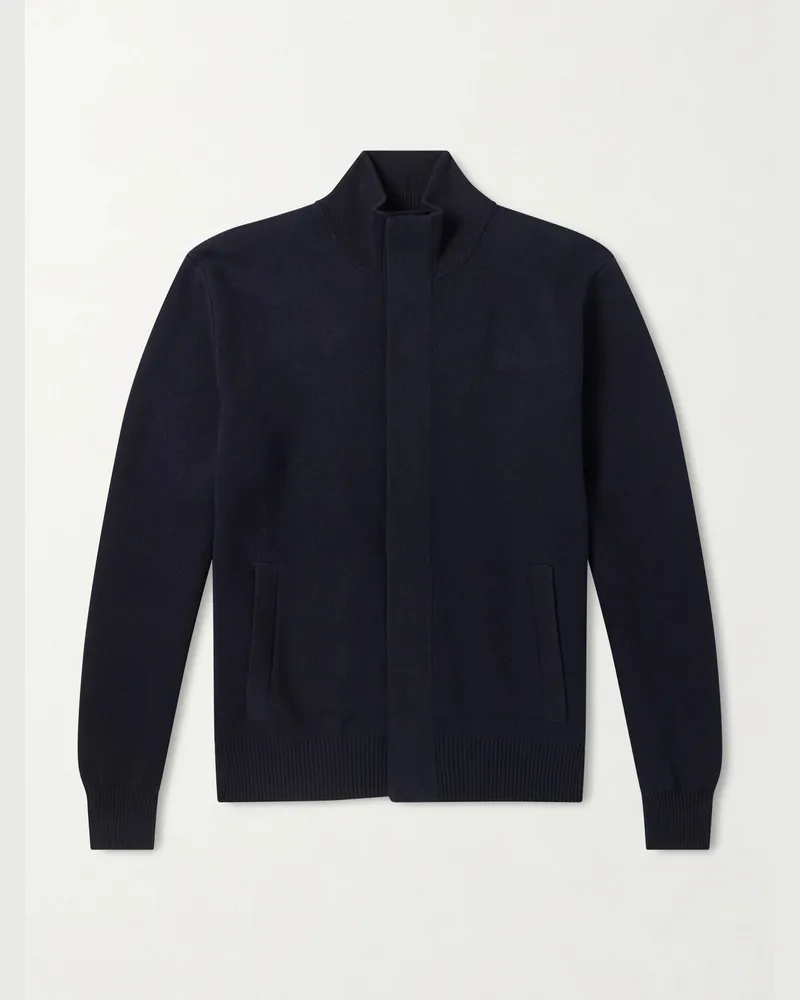 Dunhill Cotton and Cashmere-Blend Jacket Blue