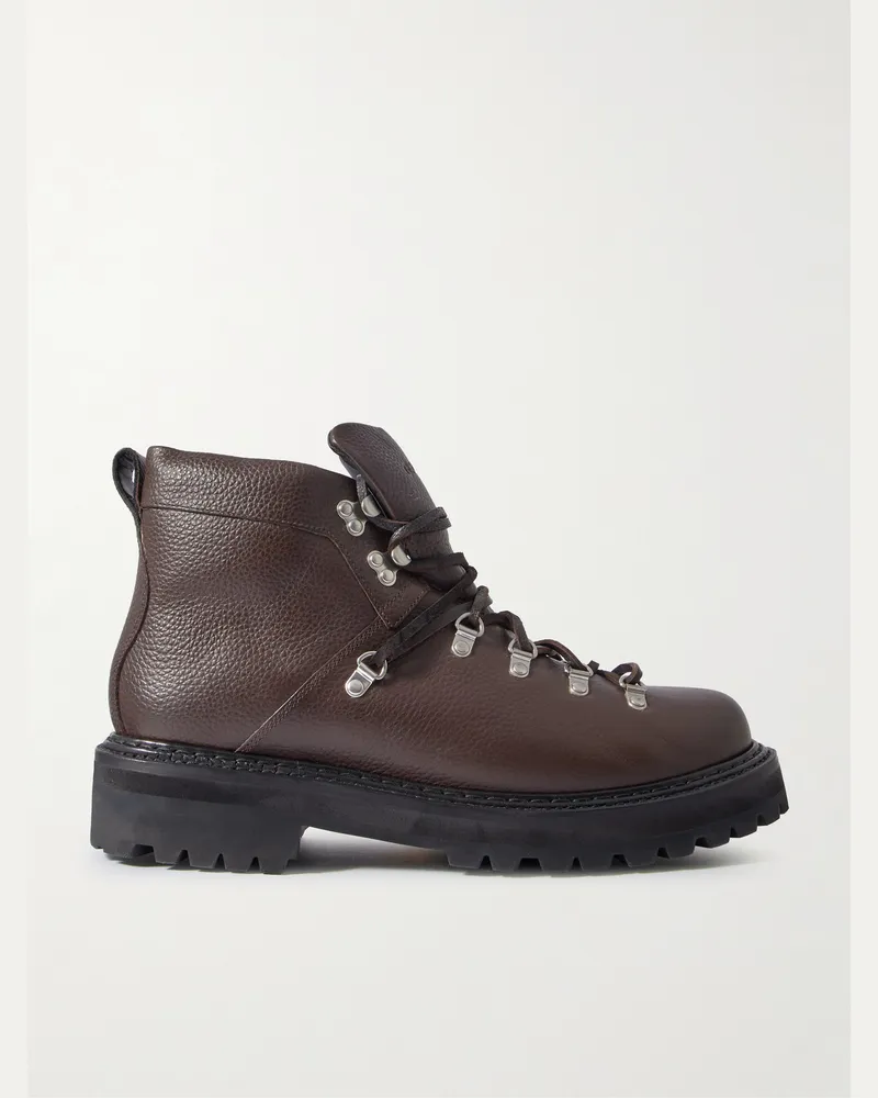 G.H. Bass & Co. Mason Alpine Schnürstiefel aus vollnarbigem Leder Braun