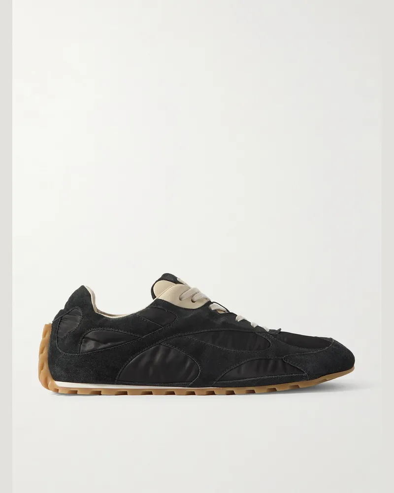Bottega Veneta Orbit Sneakers aus Shell mit Besatz aus Leder und Veloursleder Schwarz