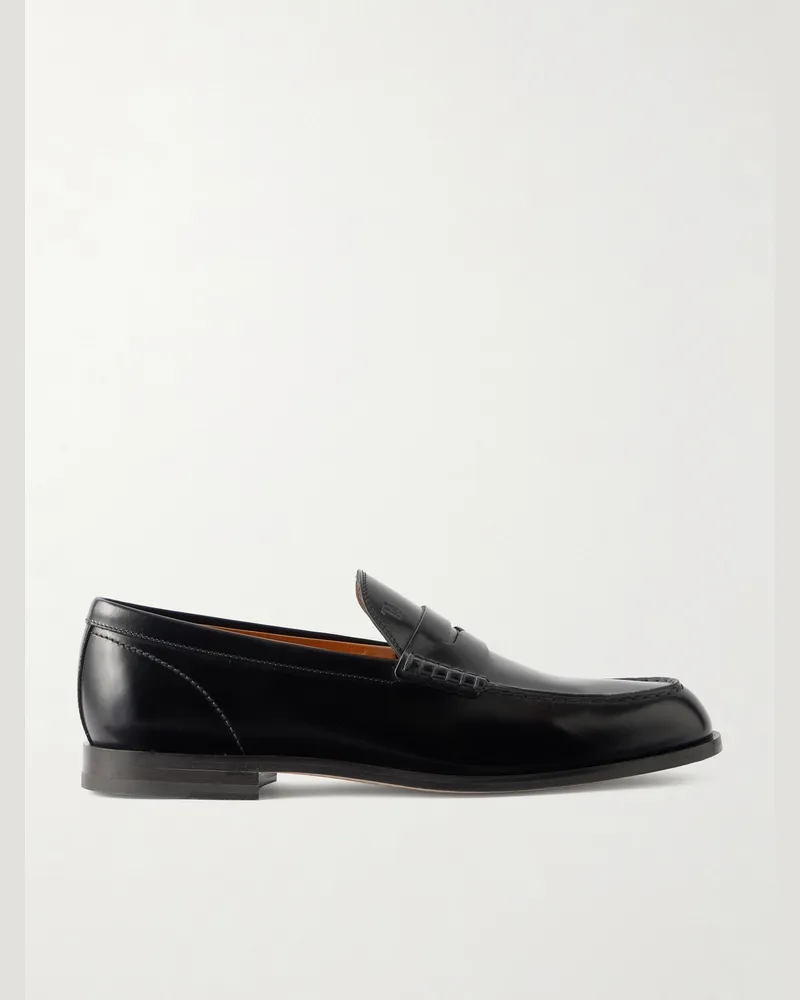 TOD'S Pennyloafers aus Leder Schwarz