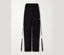 Wide-Leg Cotton-Blend Sweatpants