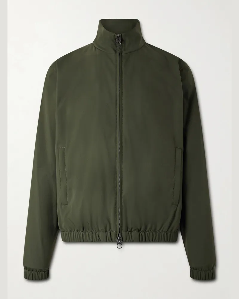 Loro Piana Bomberjacke aus Twill aus Storm-System®-Material Grün