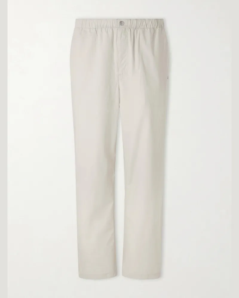 Aimé Leon Dore Wide-Leg Cotton Trousers Gray