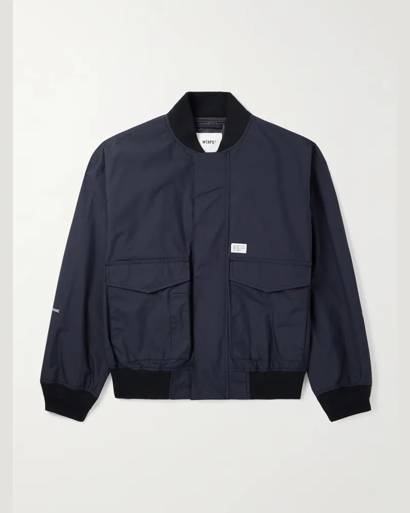 WTAPS Logo-Appliquéd PERTEX® Nylon-Taffeta Jacket Black