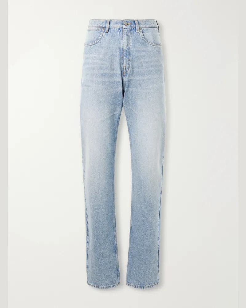 Gucci Relaxed Straight-Leg Jeans Blue