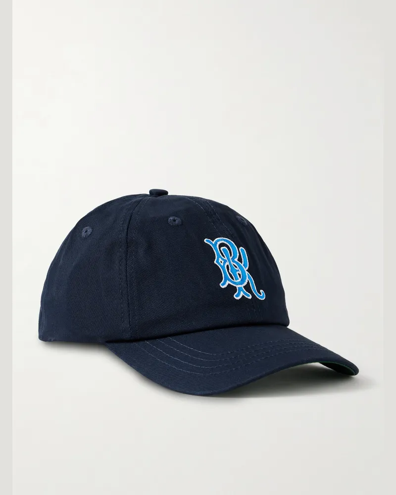 Corridor BK Baseballkappe aus Twill aus einer Baumwollmischung mit Stickerei Blau