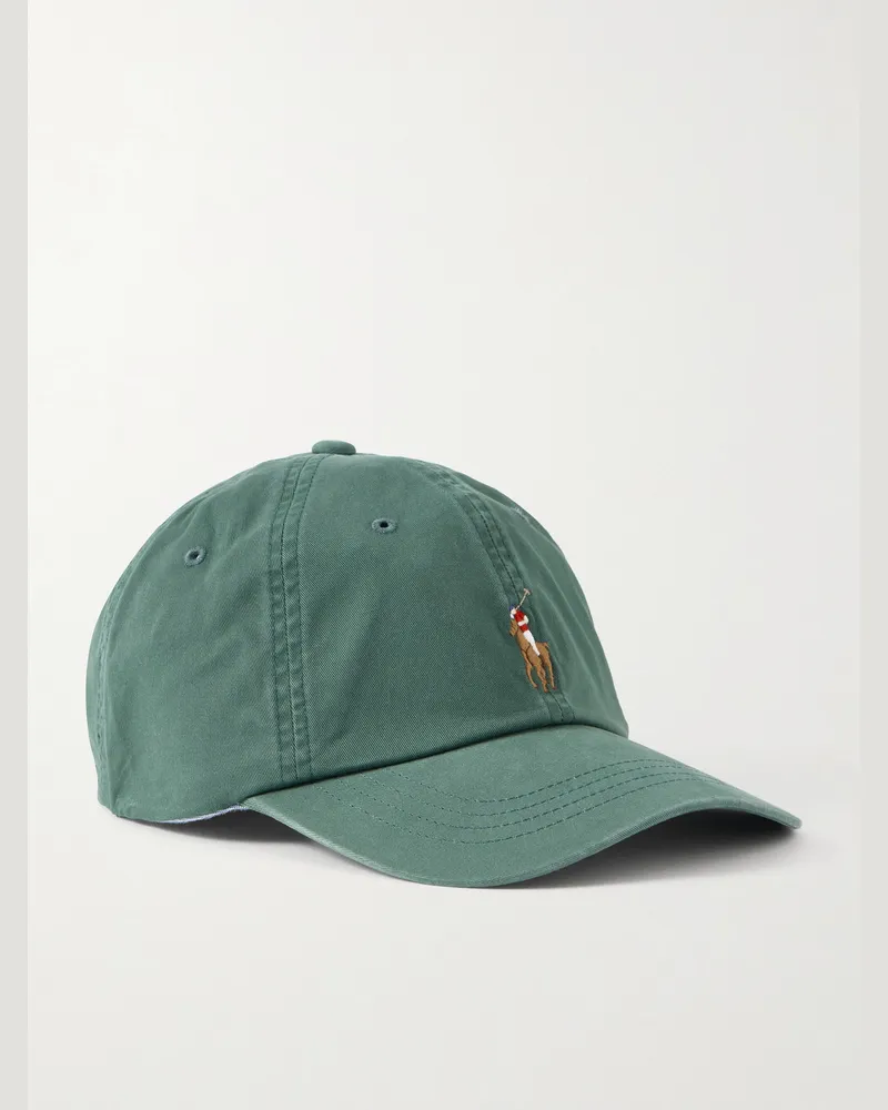 Ralph Lauren Cotton-Blend Twill Baseball Cap Green