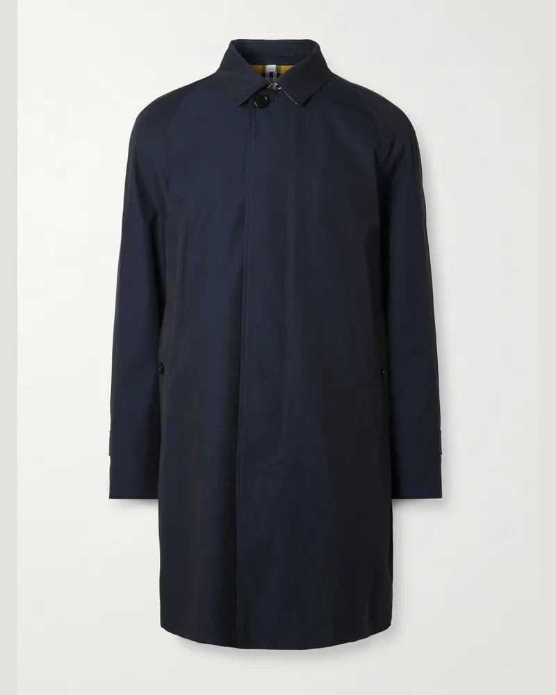 Burberry Cotton-Gabardine Car Coat Blue
