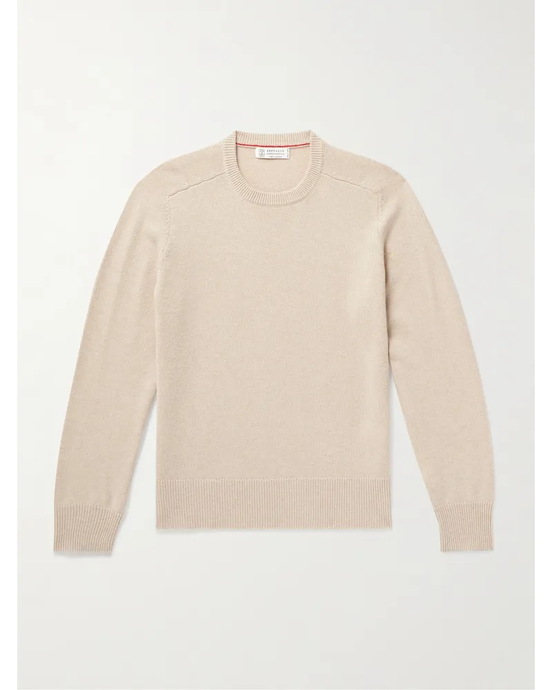 Brunello Cucinelli Pullover aus Kaschmir Neutral