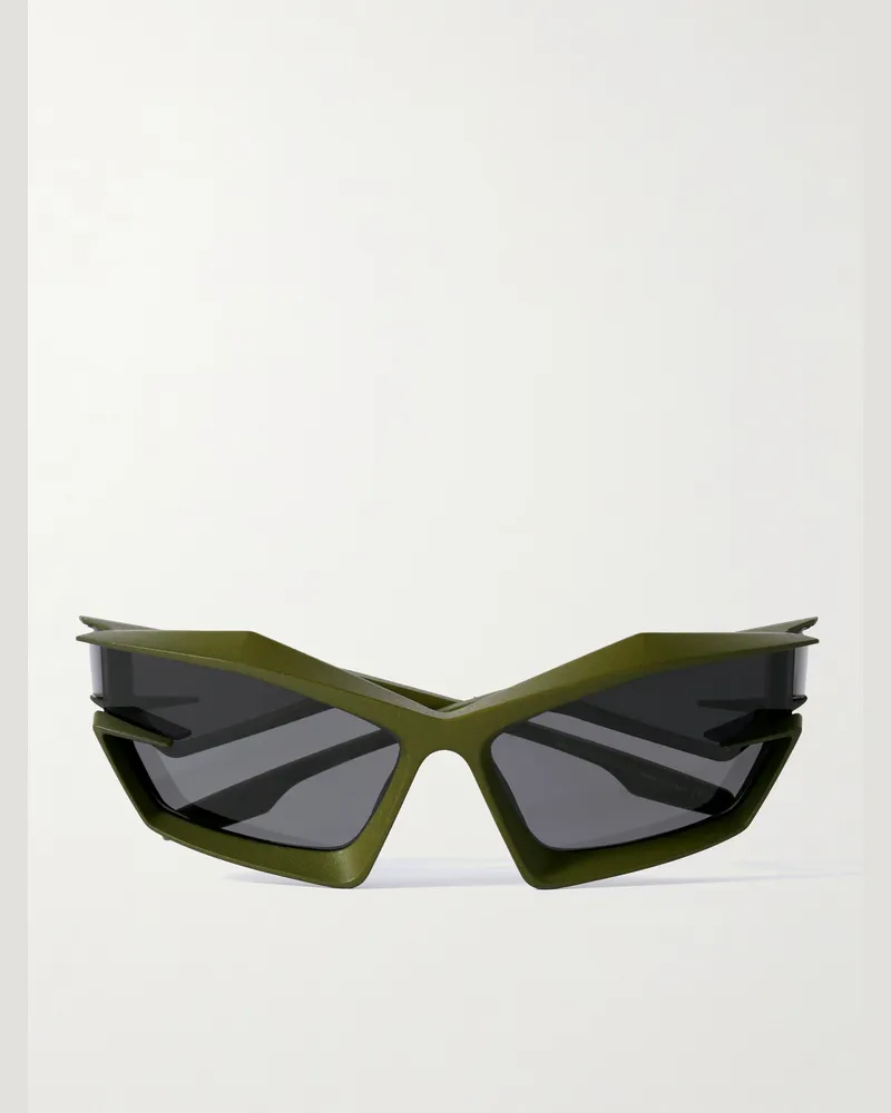 Givenchy Injected Cat-Eye Acetate Sunglasses Green