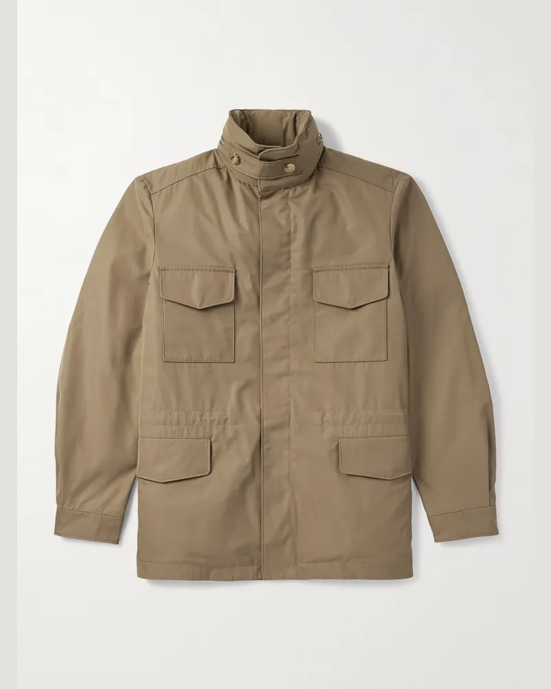 Loro Piana Traveller Jacke aus Shell Braun