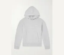 Logo-Embroidered Cotton-Jersey Hoodie