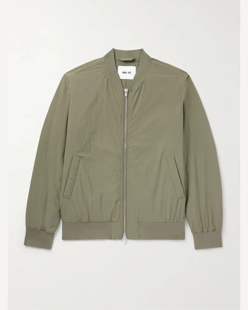 NN 07 Dixon 8280 wattierte Bomberjacke aus recyceltem Shell Grün