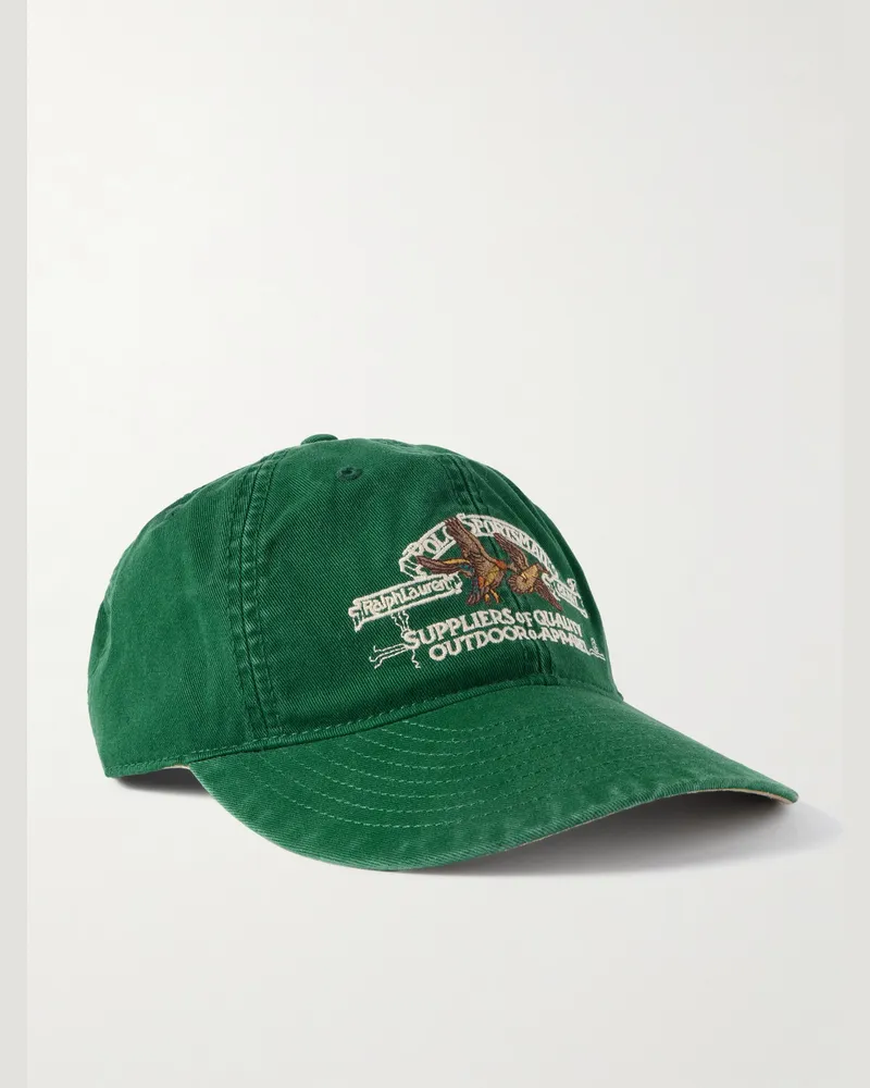 Ralph Lauren Polo Country Baseballkappe aus Baumwoll-Twill mit Logostickerei Grün