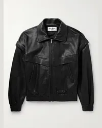 Saint Laurent Lederjacke Schwarz