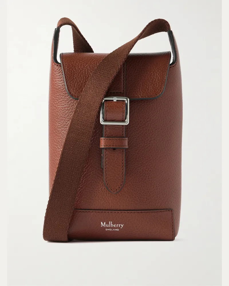 Mulberry Chiltern Smartphone-Tasche aus vollnarbigem „Legacy NVT“-Leder Braun