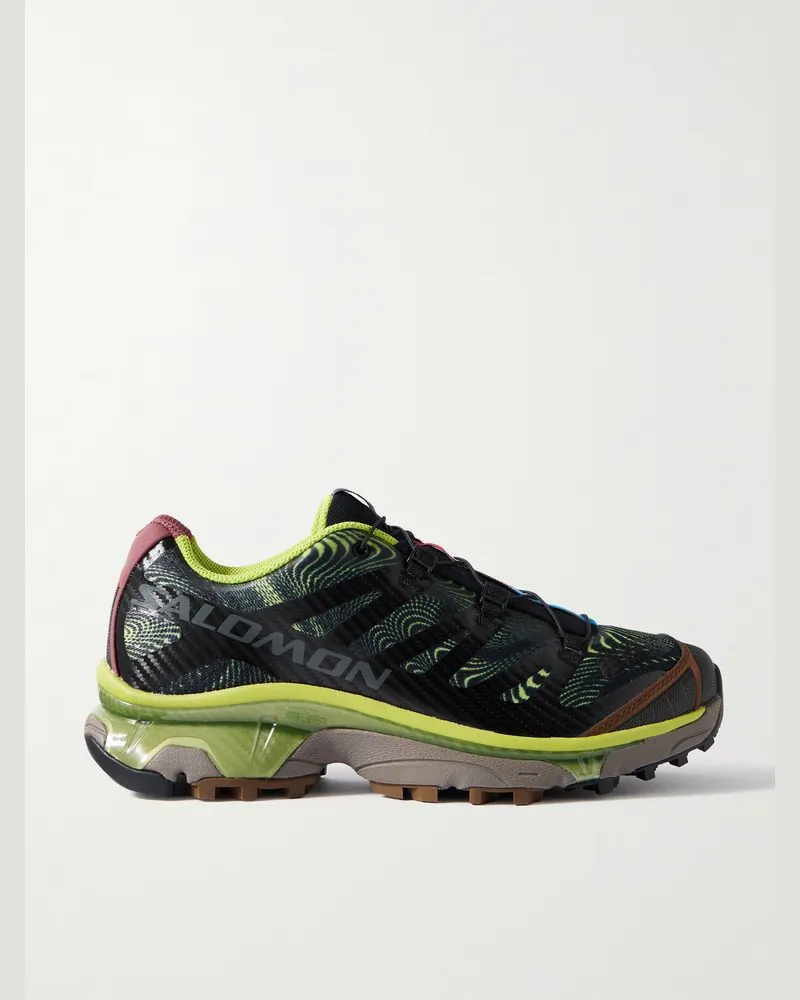 Salomon XT-4 Sneakers aus Mesh mit Gummibesatz Schwarz