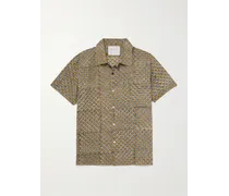 Chintan Hemd aus Baumwolle mit Print und wandelbarem Kragen