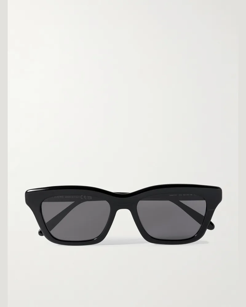 Loewe Sonnenbrille mit D-Rahmen aus Azetat Schwarz